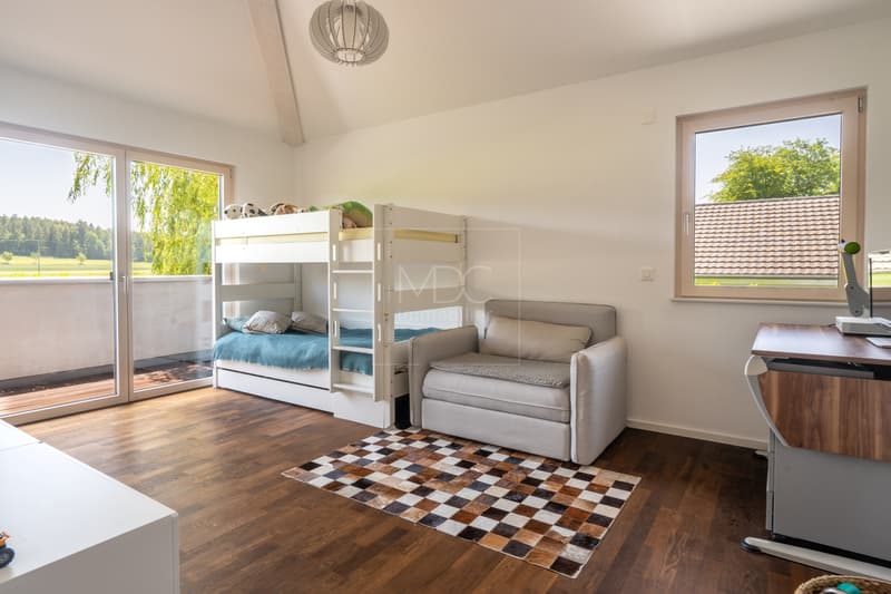 Belle villa contemporaine à 3 min à pied du lac de Morat à Faoug (9)