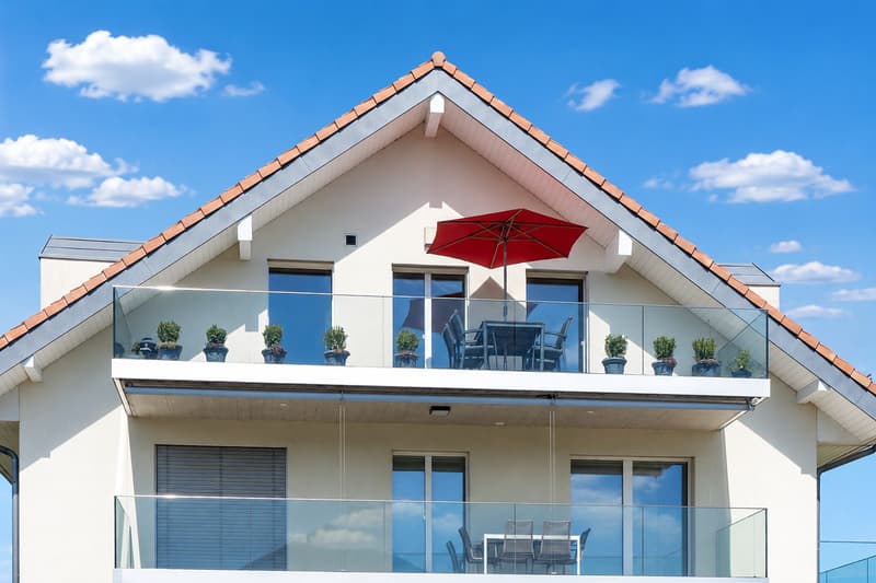 Appartement mit 3.5 Zimmern und Blick auf die Alpen und den Jura in Reverolle (12)
