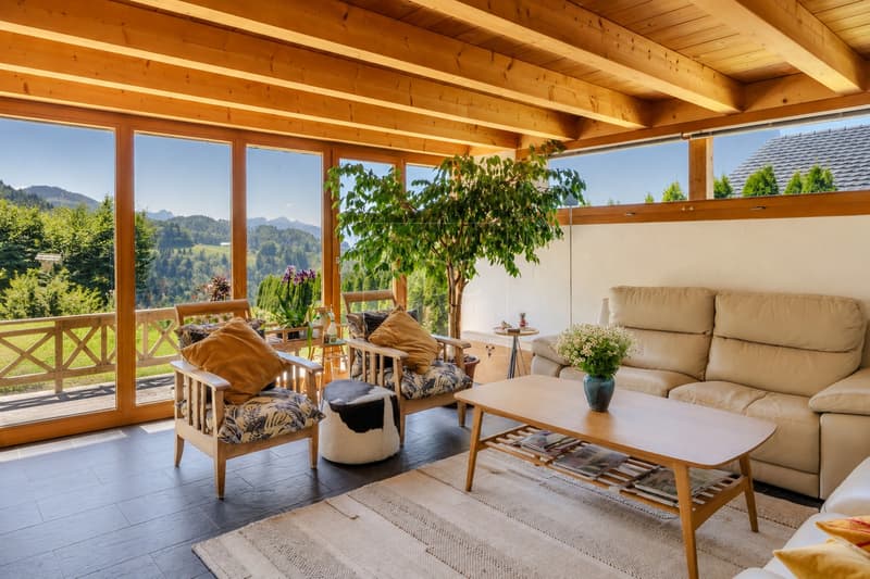 Beau châlet contemporain avec vue panoramique à Châtel-St-Denis (4)