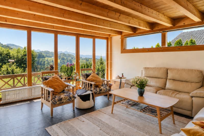 Beau châlet contemporain avec vue panoramique à Châtel-St-Denis (3)