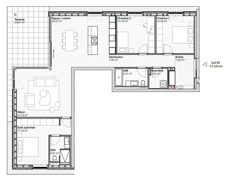In vendita, Appartamento PPE, 1632 Riaz, Riferimento 1632.01 (4)