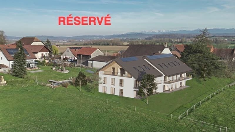 Estavayer / Frasses Magnifique 5,5 pces dans les combles Vue dégagée (1)