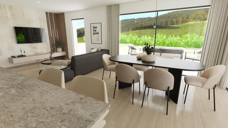 GLETTERENS A VENDRE VILLA CONTIGÜE DE 5,5 PCES DERNIER LOT DISPONIBLE (6)