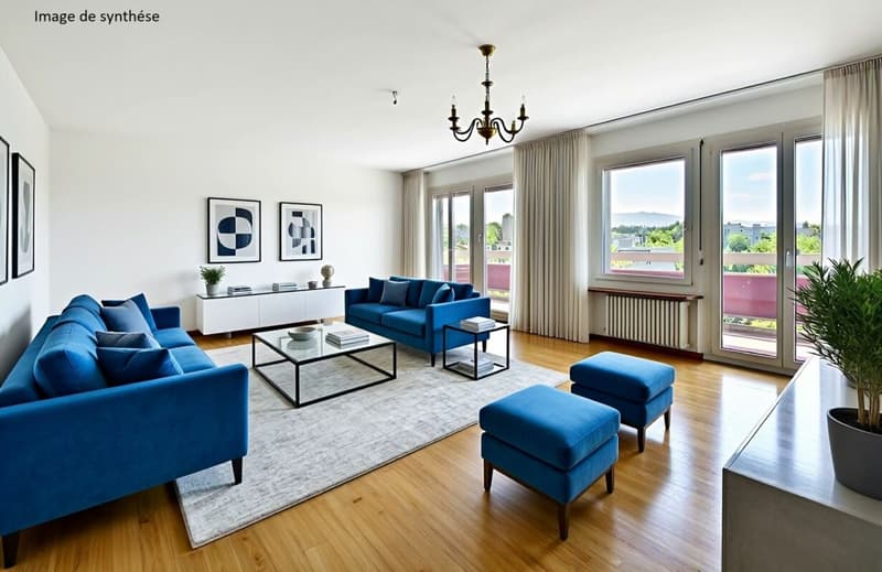 Spacieux appartement familial avec beau potentiel (9)
