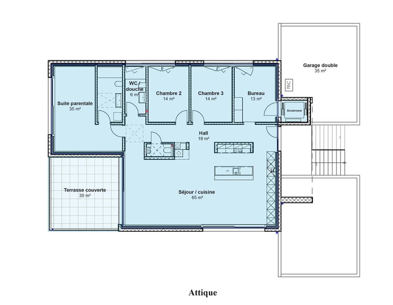 Cheyres, in vendita, magnifico attico di 190 m2 con vista sul lago! (8)