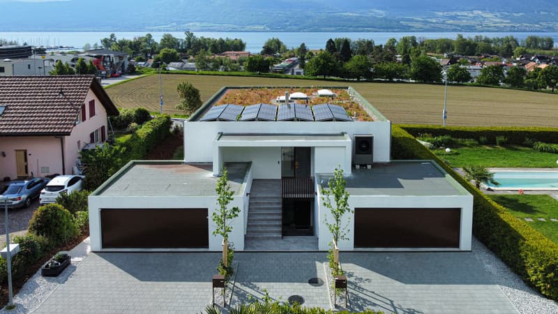 Cheyres, in vendita, magnifico attico di 190 m2 con vista sul lago! (2)