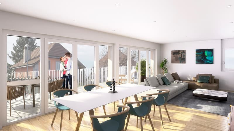 Payerne, à vendre, appartement de 4.5 pièces, au 2ème étage + balcon (4)