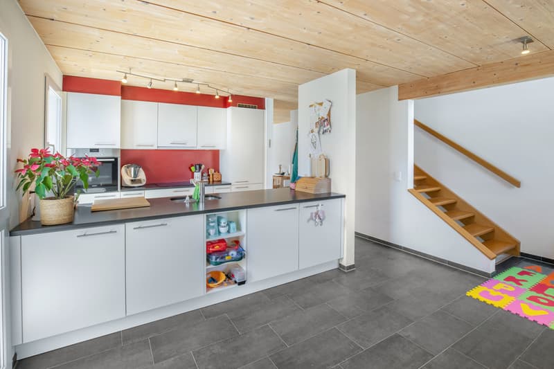 Payerne, for sale, semi-detached house with 4.5 rooms of 140 m2 with garden (2)