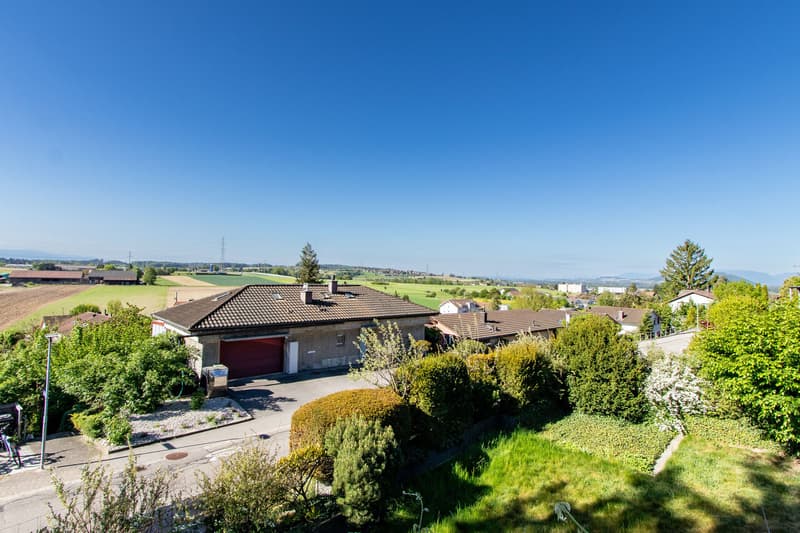 Aussicht Balkon / Vue depuis le balcon au rez-de-chaussée