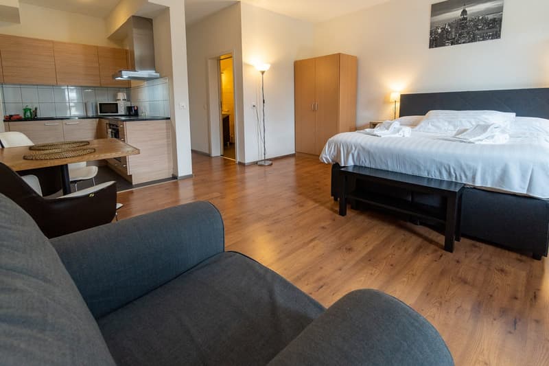 Studio Deluxe Meublé et Équipé – Avec Service hôtelier (6)