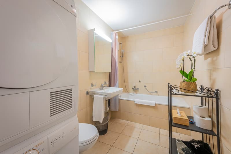 Appartement Modern 1 Chambre avec Services Hôteliers - Centre-Ville de Bulle (7)