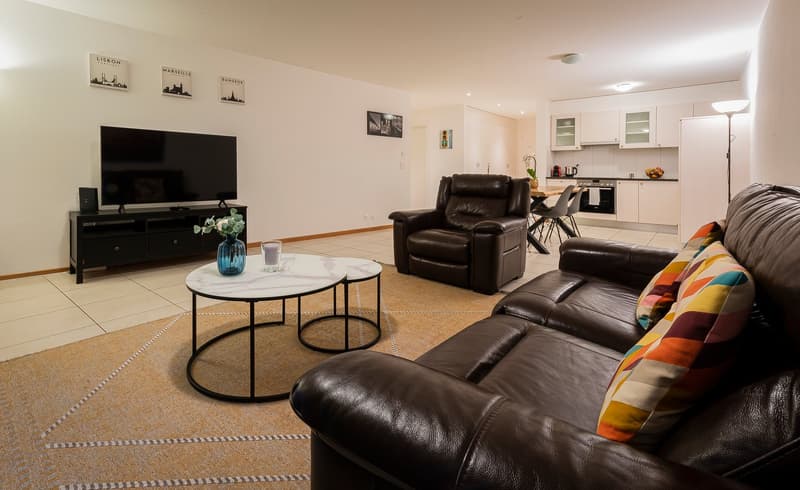Appartement Modern 1 Chambre avec Services Hôteliers - Centre-Ville de Bulle (5)