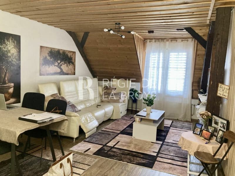 Möblierte 2.5-Zimmer-Wohnung in Estavayer-le-Lac (1)