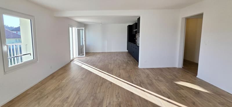 Magnifique appartement rénové de 4,5 pièces avec balcon à Montet (2)