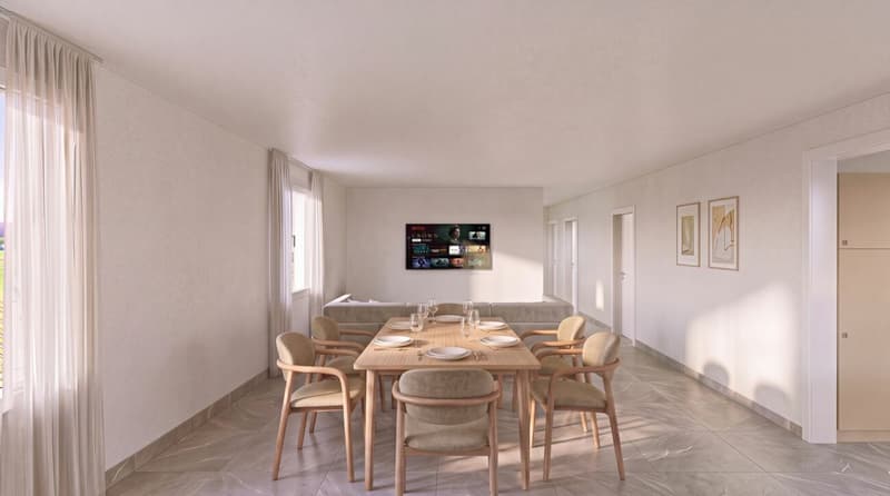 Nouveau quartier résidentiel à Frasses - Appartement neuf de 5.5 pièces (3)
