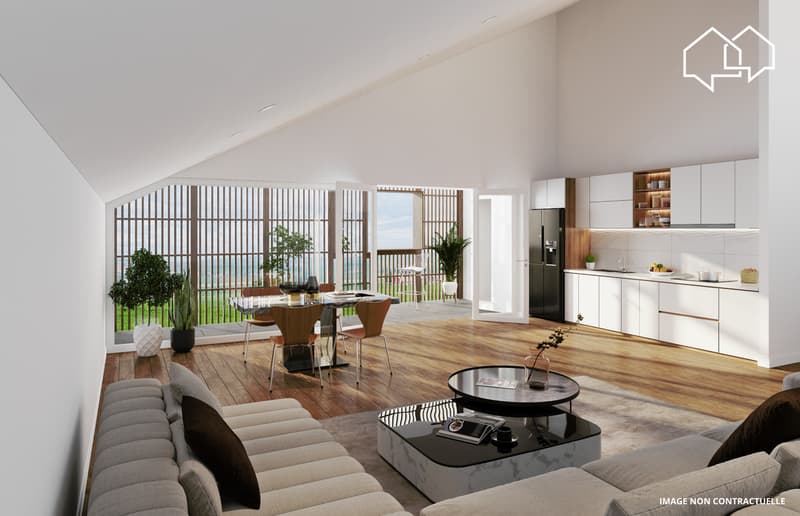 Séjour combles bâtiment B2