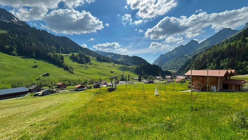 Semi-detached chalet with valid permit - Jaun (1)