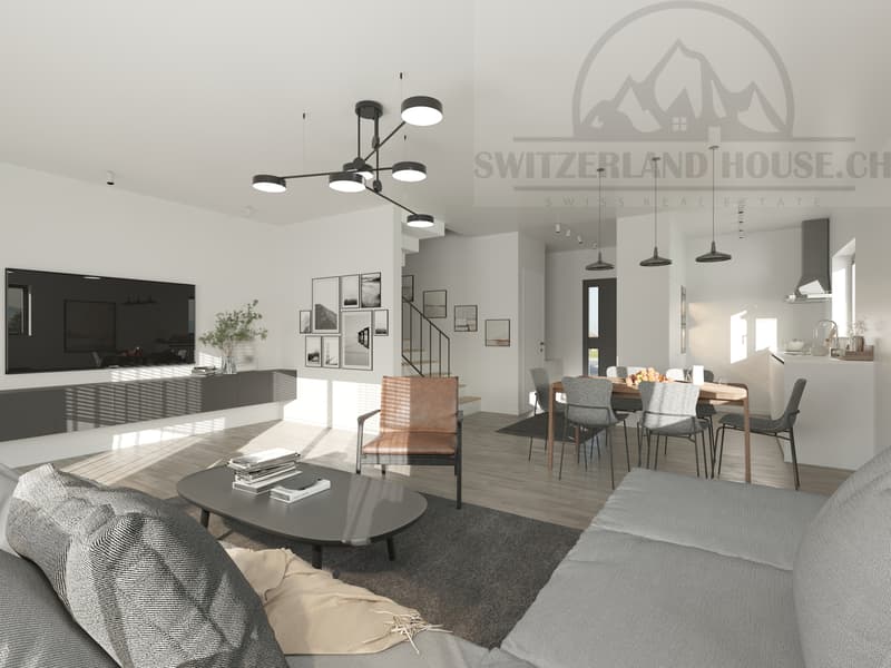 Magnifico 4,5 locali in duplex con terrazza e giardino a Givisiez (3)
