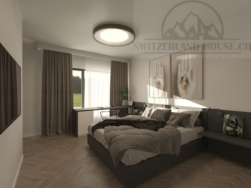 Magnifico 4,5 locali in duplex con terrazza e giardino a Givisiez (7)