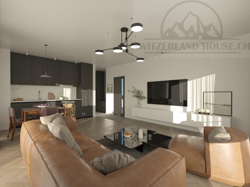 Magnifico 4,5 locali in duplex con terrazza e giardino a Givisiez (5)