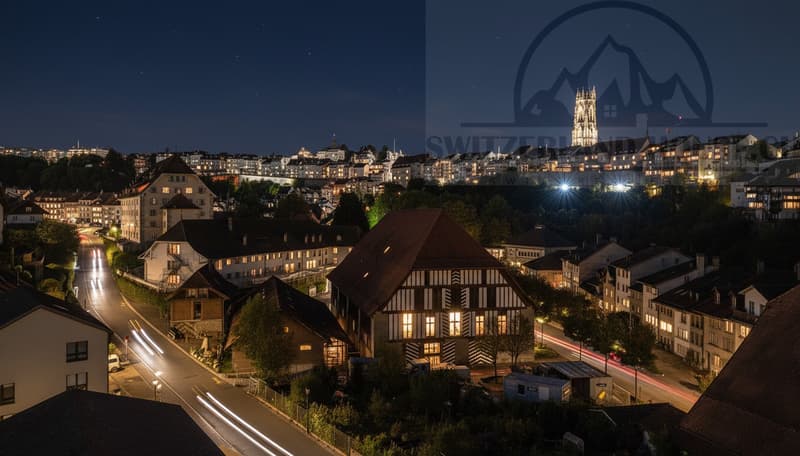 Magnificent 4.5 rooms close to Sarine in the lower town of Fribourg (2)