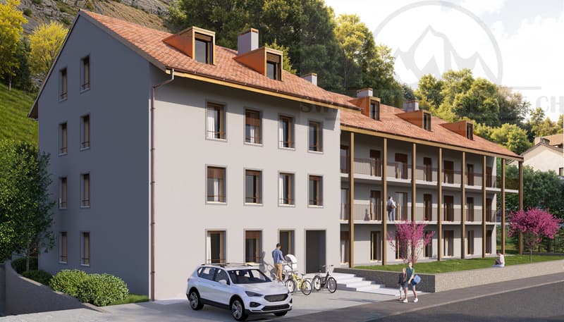 Magnificent 4.5 rooms close to Sarine in the lower town of Fribourg (3)
