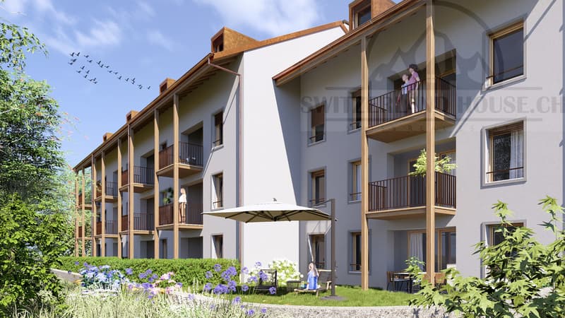 Magnificent 2.5 rooms close to Sarine in the lower town of Fribourg (1)