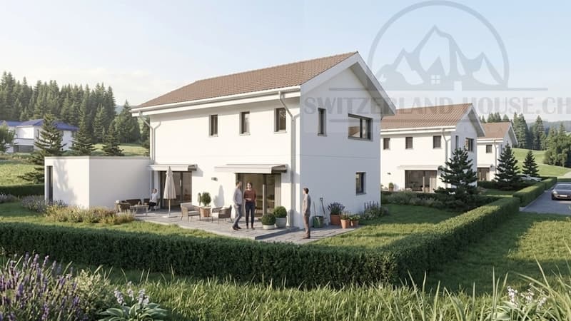 Spacieuse villa individuelle de 5.5 pcs avec grand jardin à Lovens proche nature (1)