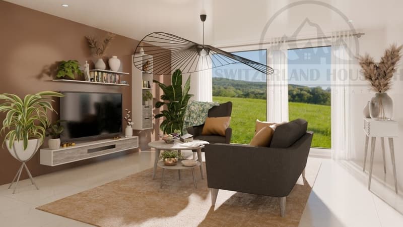 Spacious individual villa with 5.5 rooms and large garden in Lovens close to nature (8)