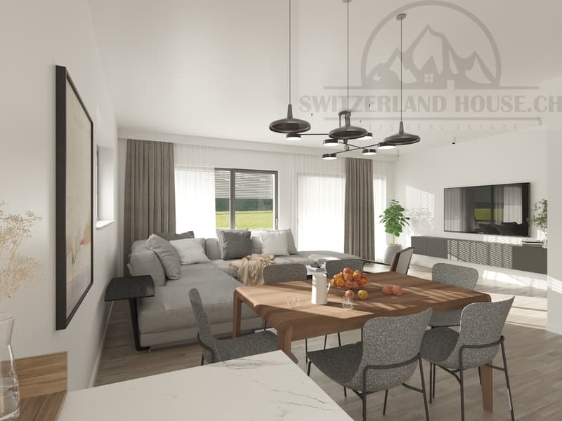 Prächtiges 4,5-Zimmer-Duplex mit Terrasse und Garten in Givisiez (6)