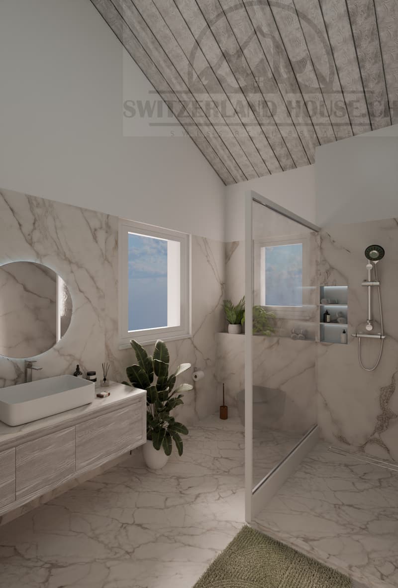Spacieuse villa individuelle de 5.5 pcs avec grand jardin à Lovens proche nature (13)