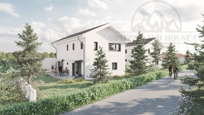 Spacieuse villa individuelle de 5.5 pcs avec grand jardin à Lovens proche nature (8)