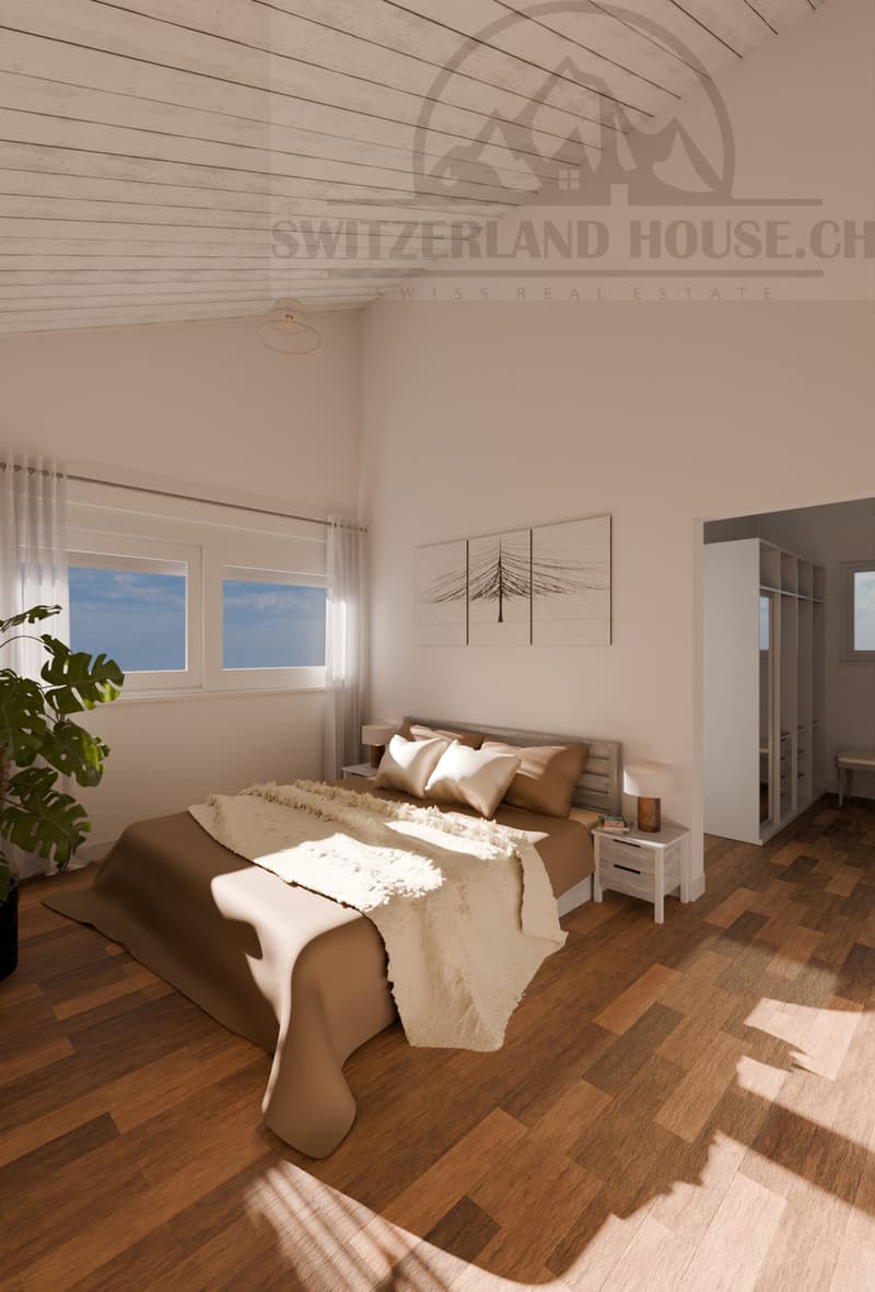Magnifique villa individuelle neuve de 5.5 pcs avec grand jardin à Lovens (10)