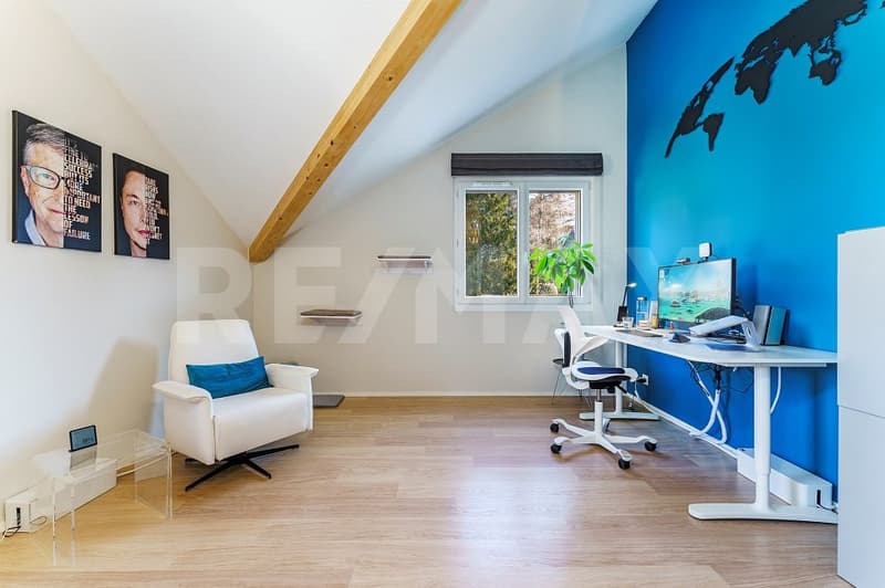 Dans PPE de standing, 4,5 pièces, vaste séjour, hauts plafonds, terrasse sud et jardin arboré (11)