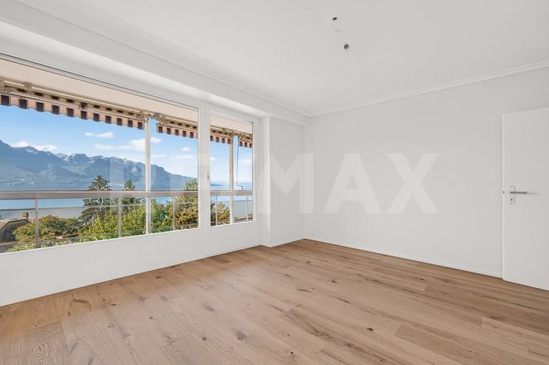 Le Léman à perte de vue:  superbe 4,5 pièces à Montreux (10)