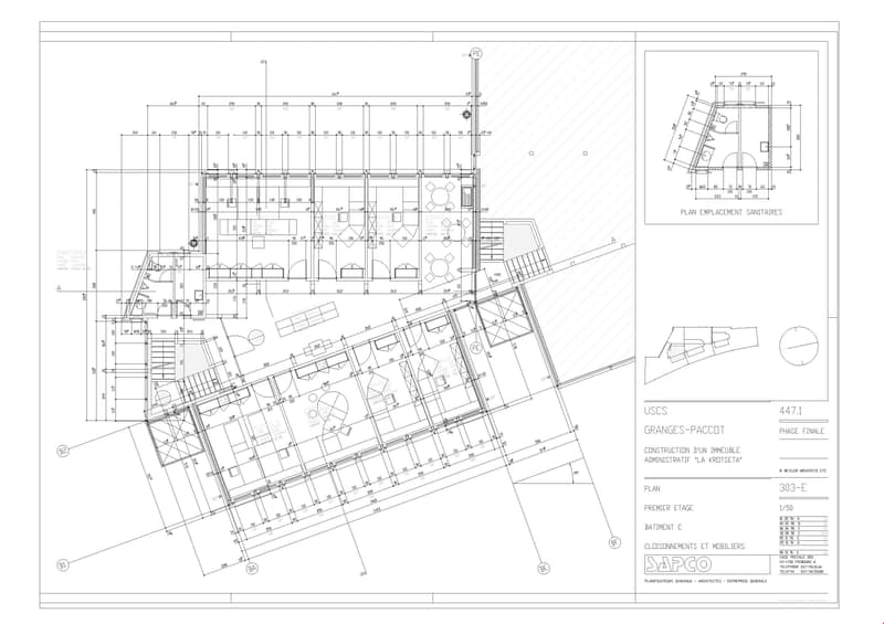 From 124 to 874 m2 of modular offices in Granges-Paccot/Fribourg (6)