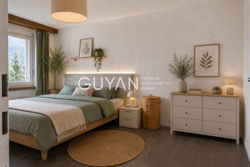 Schlafzimmer visualisiert