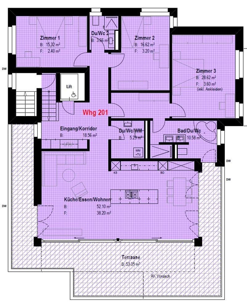 Appartement d'attique exclusif avec vue imprenable sur le lac de Zurich (4)