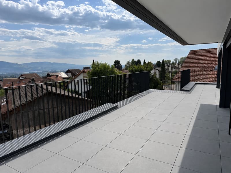 Appartement d'attique exclusif avec vue imprenable sur le lac de Zurich (1)