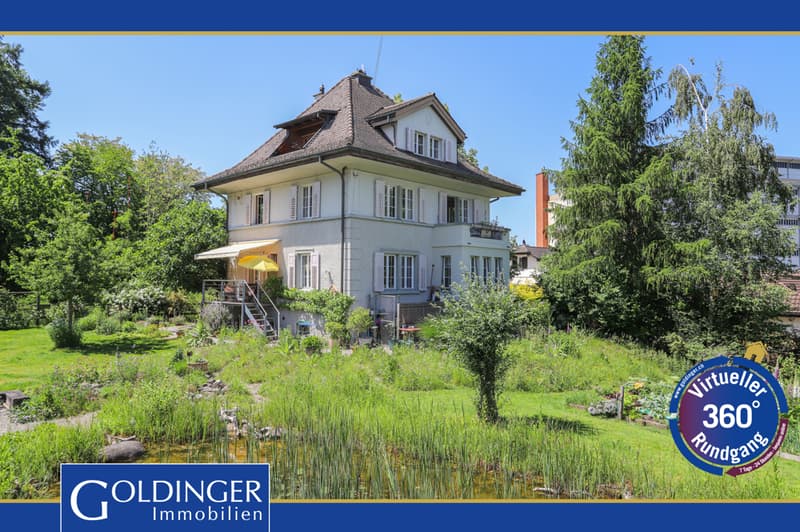 Stilvolles Einfamilienhaus mit viel Charme und grosszügigem Naturgar (1)