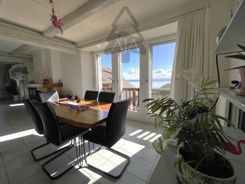 St-Aubin-Sauges, spacieux appartement de 4,5 pièces (121 m2) avec jardin privatif (53 m2), garage (10)