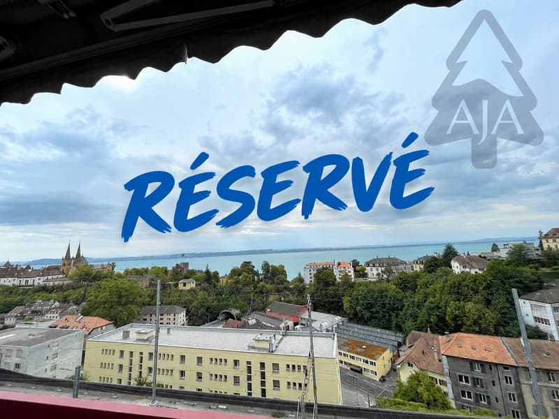 RÉSERVÉ !!! Neuchâtel, spacieux appartement de 3,5 pièces (109 m2) avec balcon et garage individuel (1)