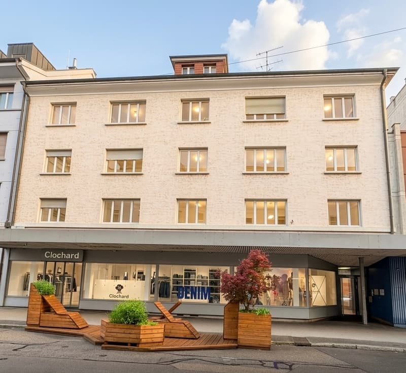 À vendre à Delémont : immeuble mixte comprenant 6 logements et 1 commerce (1)