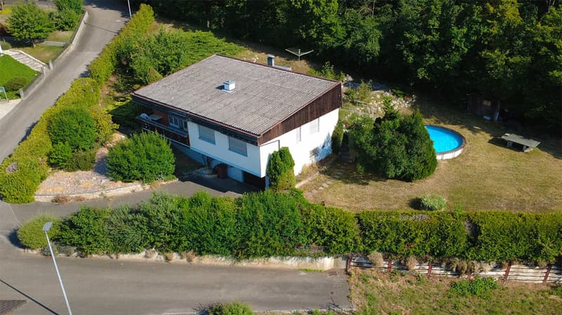 Villa mit 5,5 Zimmern ideal auf einem wunderschönen Grundstück gelegen (1)