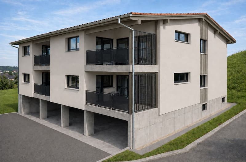 Appartement neuf de 3.5 pièces avec balcon à Develier (1)