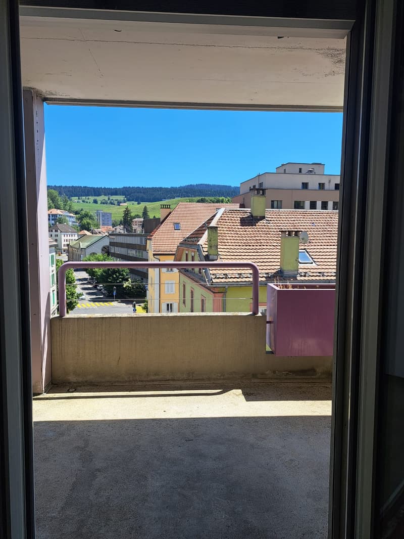 Appartamento luminoso di 2 locali con balcone a Le Locle (12)