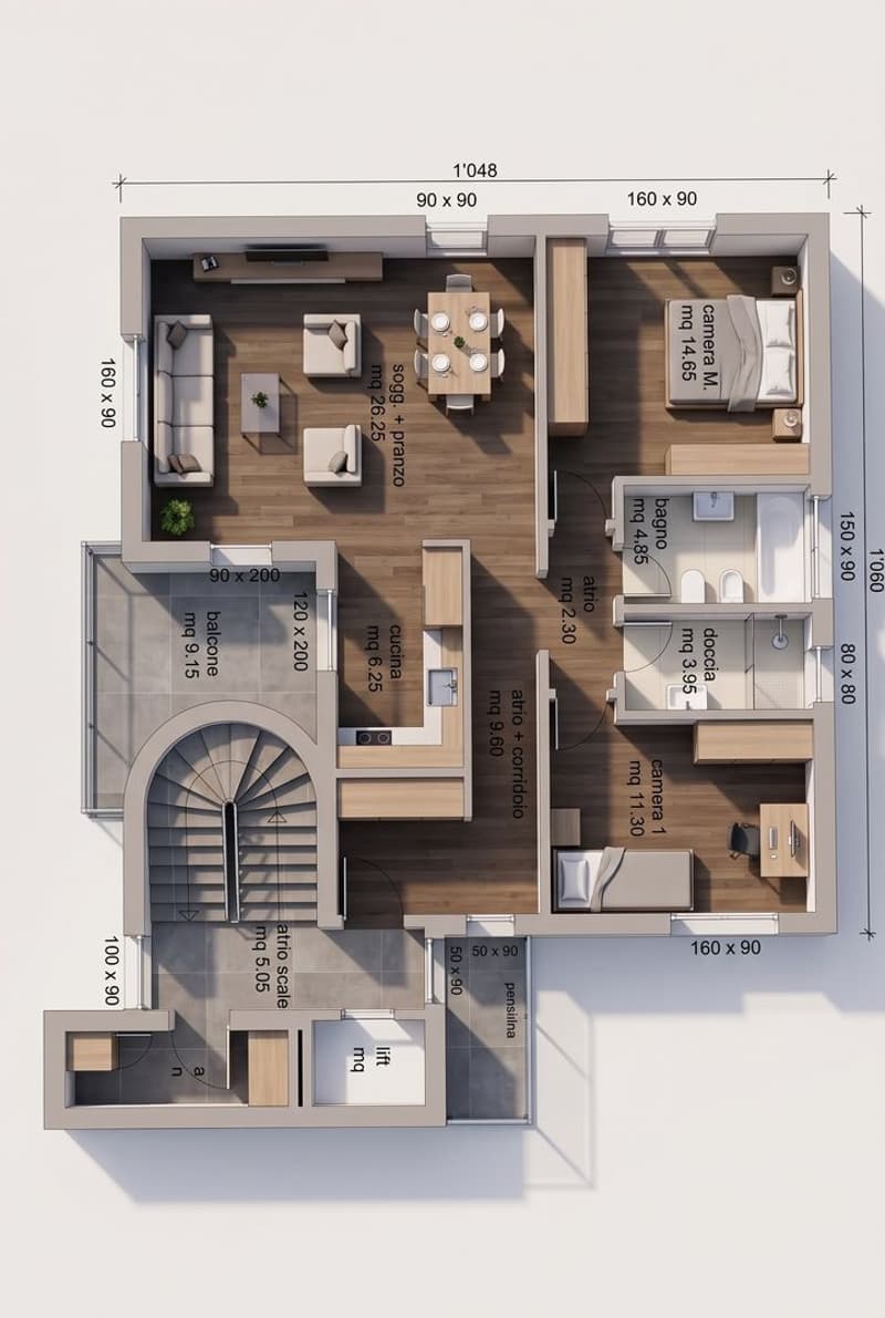 Moderno appartamento di 3,5 camere (7)