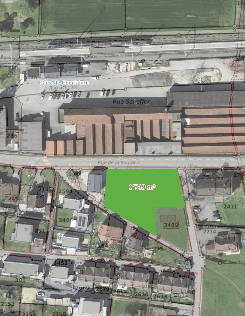 En zone mixte, terrain à bâtir de 1'749 m² à Courfaivre – Opportunité rare ! (3)