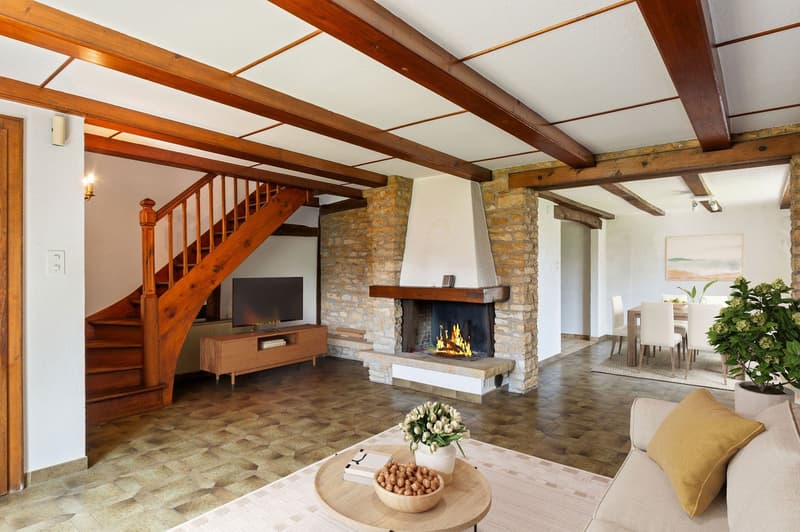 Village house with 6.5 rooms and rural area in Montignez (2)