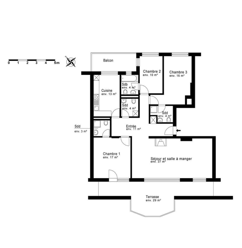 Superb attic for sale on the main street of Montreux with direct view of Freddie Mercury! (4)